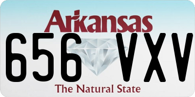 AR license plate 656VXV
