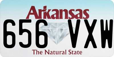 AR license plate 656VXW