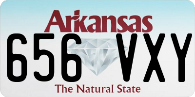 AR license plate 656VXY