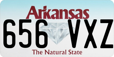 AR license plate 656VXZ