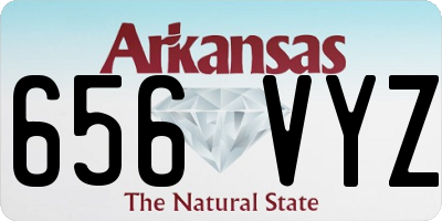 AR license plate 656VYZ