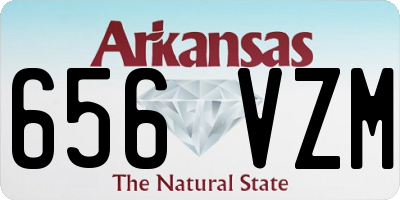 AR license plate 656VZM