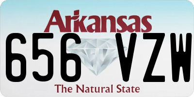 AR license plate 656VZW