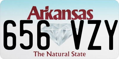 AR license plate 656VZY