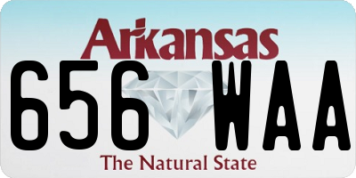 AR license plate 656WAA