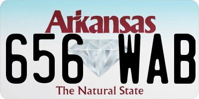 AR license plate 656WAB