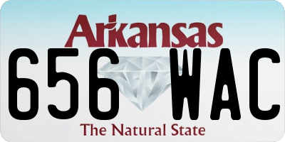 AR license plate 656WAC