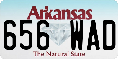 AR license plate 656WAD