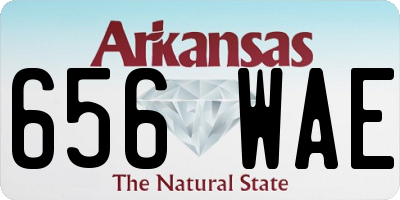 AR license plate 656WAE