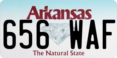 AR license plate 656WAF
