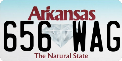 AR license plate 656WAG