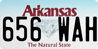 AR license plate 656WAH