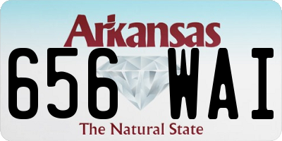 AR license plate 656WAI