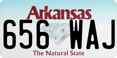 AR license plate 656WAJ