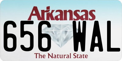 AR license plate 656WAL