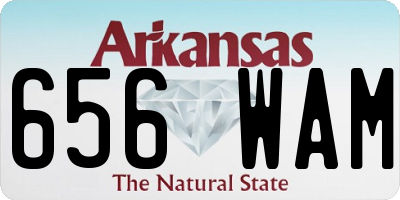 AR license plate 656WAM