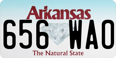 AR license plate 656WAO