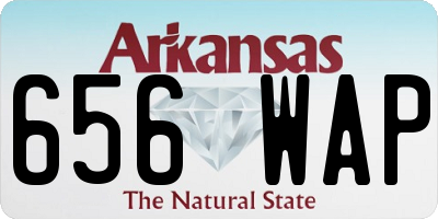AR license plate 656WAP