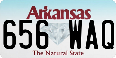 AR license plate 656WAQ