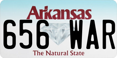 AR license plate 656WAR