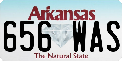 AR license plate 656WAS