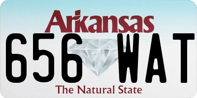 AR license plate 656WAT