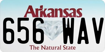 AR license plate 656WAV