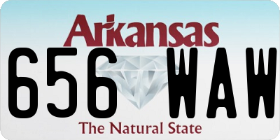 AR license plate 656WAW