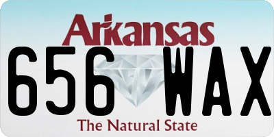 AR license plate 656WAX