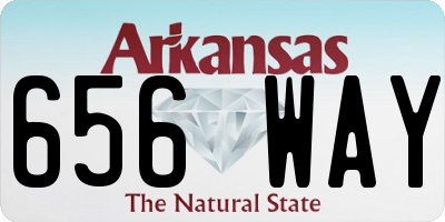 AR license plate 656WAY