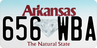 AR license plate 656WBA