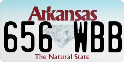 AR license plate 656WBB