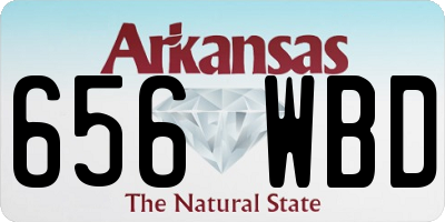 AR license plate 656WBD