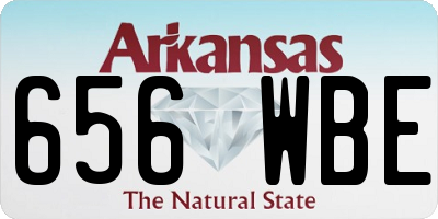 AR license plate 656WBE