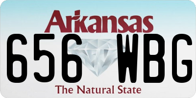 AR license plate 656WBG
