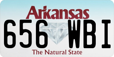 AR license plate 656WBI