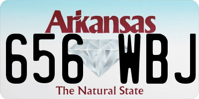AR license plate 656WBJ