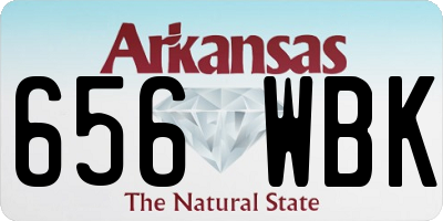 AR license plate 656WBK