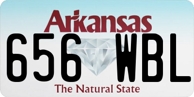 AR license plate 656WBL