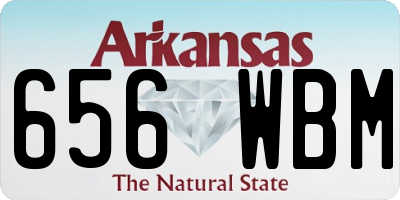 AR license plate 656WBM