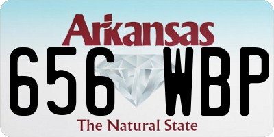 AR license plate 656WBP