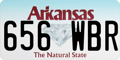 AR license plate 656WBR