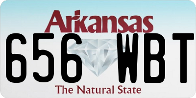AR license plate 656WBT