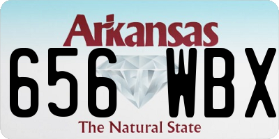 AR license plate 656WBX