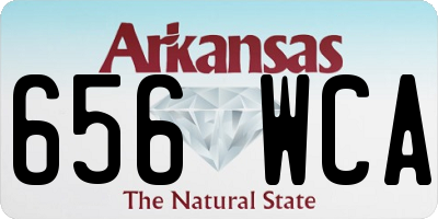 AR license plate 656WCA