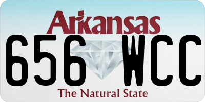 AR license plate 656WCC