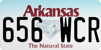 AR license plate 656WCR