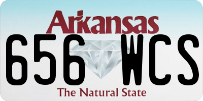 AR license plate 656WCS