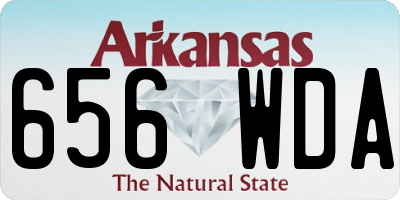 AR license plate 656WDA