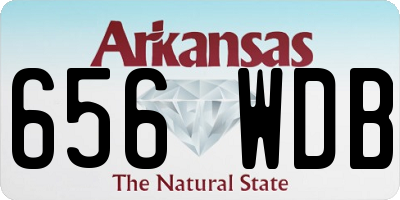 AR license plate 656WDB